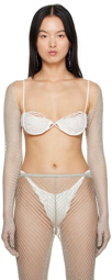 Isa Boulder White Hatch Bra