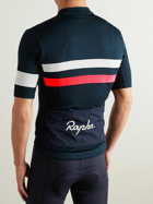 Rapha - Brevet Logo-Print Mesh-Panelled Recycled Cycling Jersey - Blue