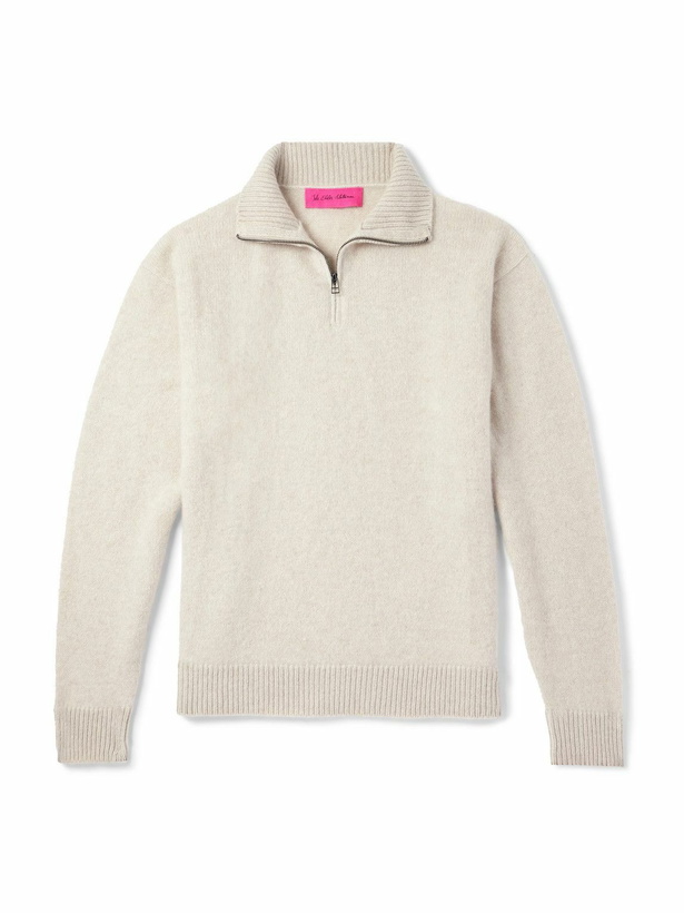 Photo: The Elder Statesman - Cashmere Half-Zip Sweater - White