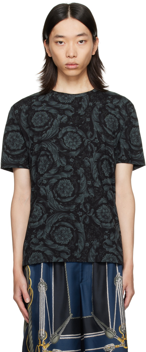 Versace Underwear Black Barocco T-Shirt