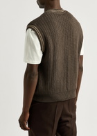 Nudie Jeans Sverre Knitted Vest Brown
