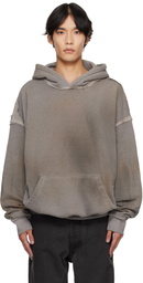 ALEXANDER DIGENOVA Gray Cutout Hoodie
