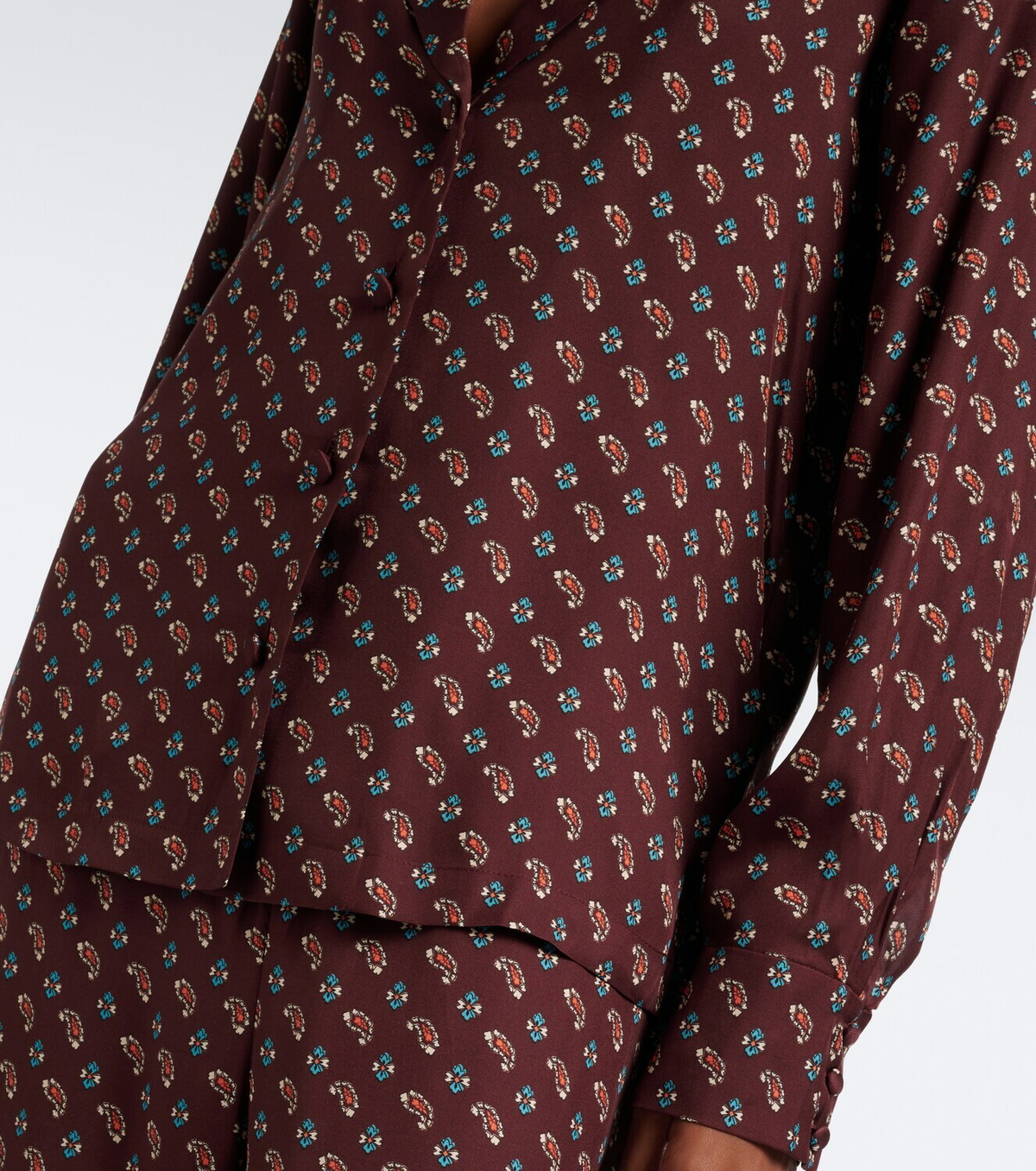 Dôen Rania paisley silk-blend blouse