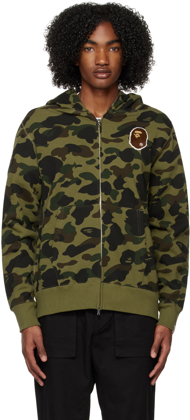 A BATHING APE BAPE 1st Camo パーカー　HEAD L BAPE Khaki 1st Camo Ape Head Hoodie A Bathing Ape