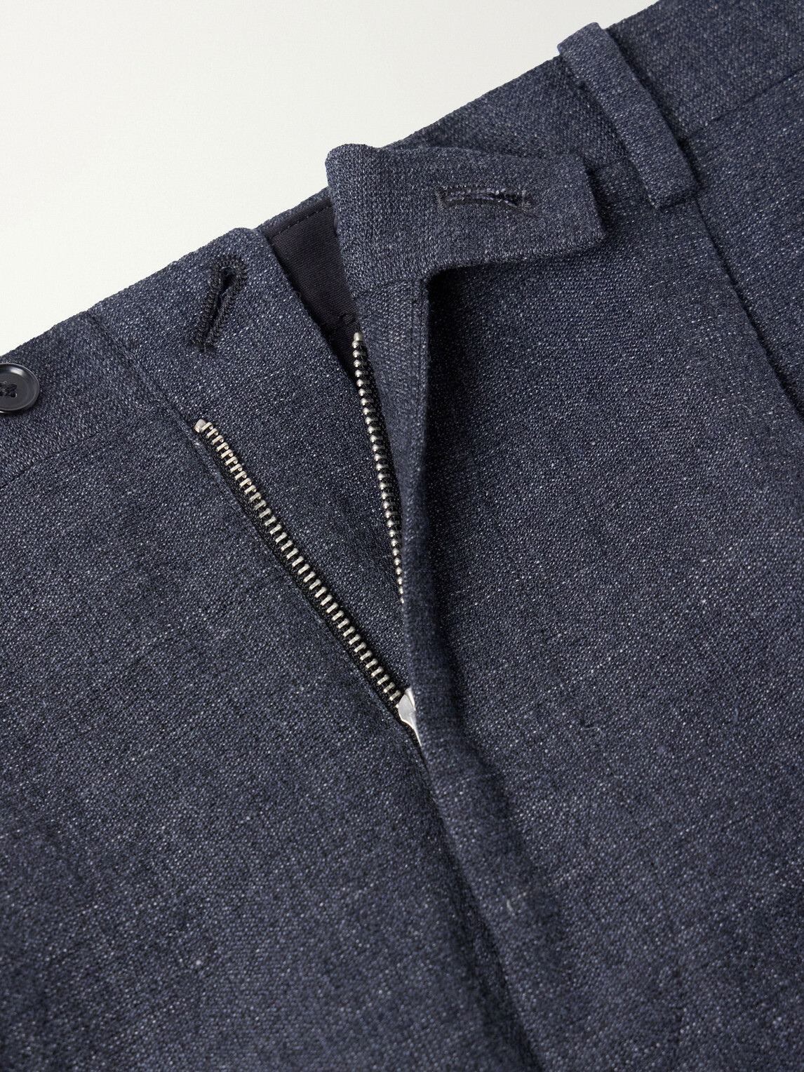 Kaptain Sunshine - Straight-Leg Wool, Linen and Hemp-Blend Suit Trousers - Gray