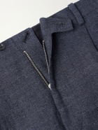 Kaptain Sunshine - Straight-Leg Wool, Linen and Hemp-Blend Suit Trousers - Gray