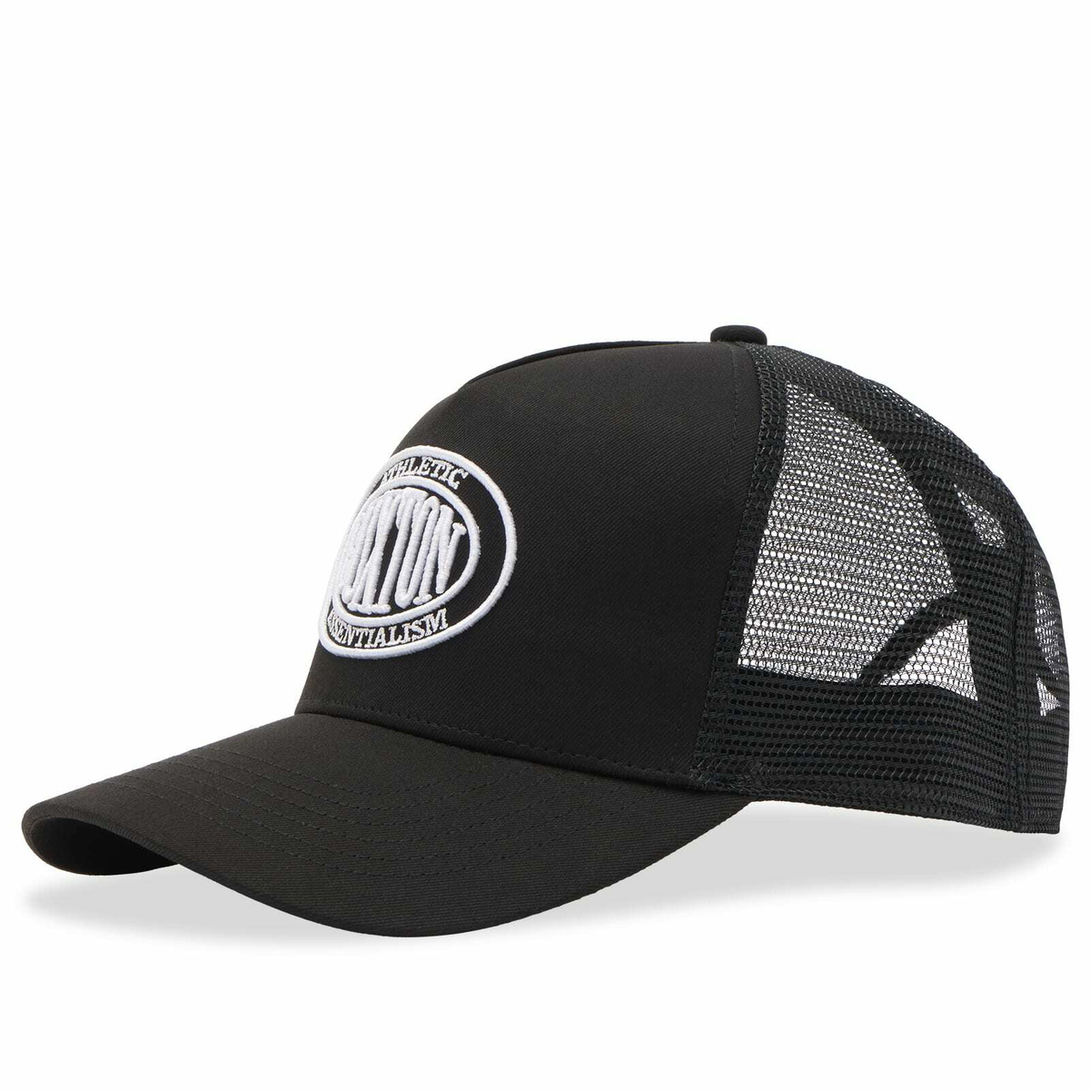 Cole Buxton CREST TRUCKER CAP in Black 