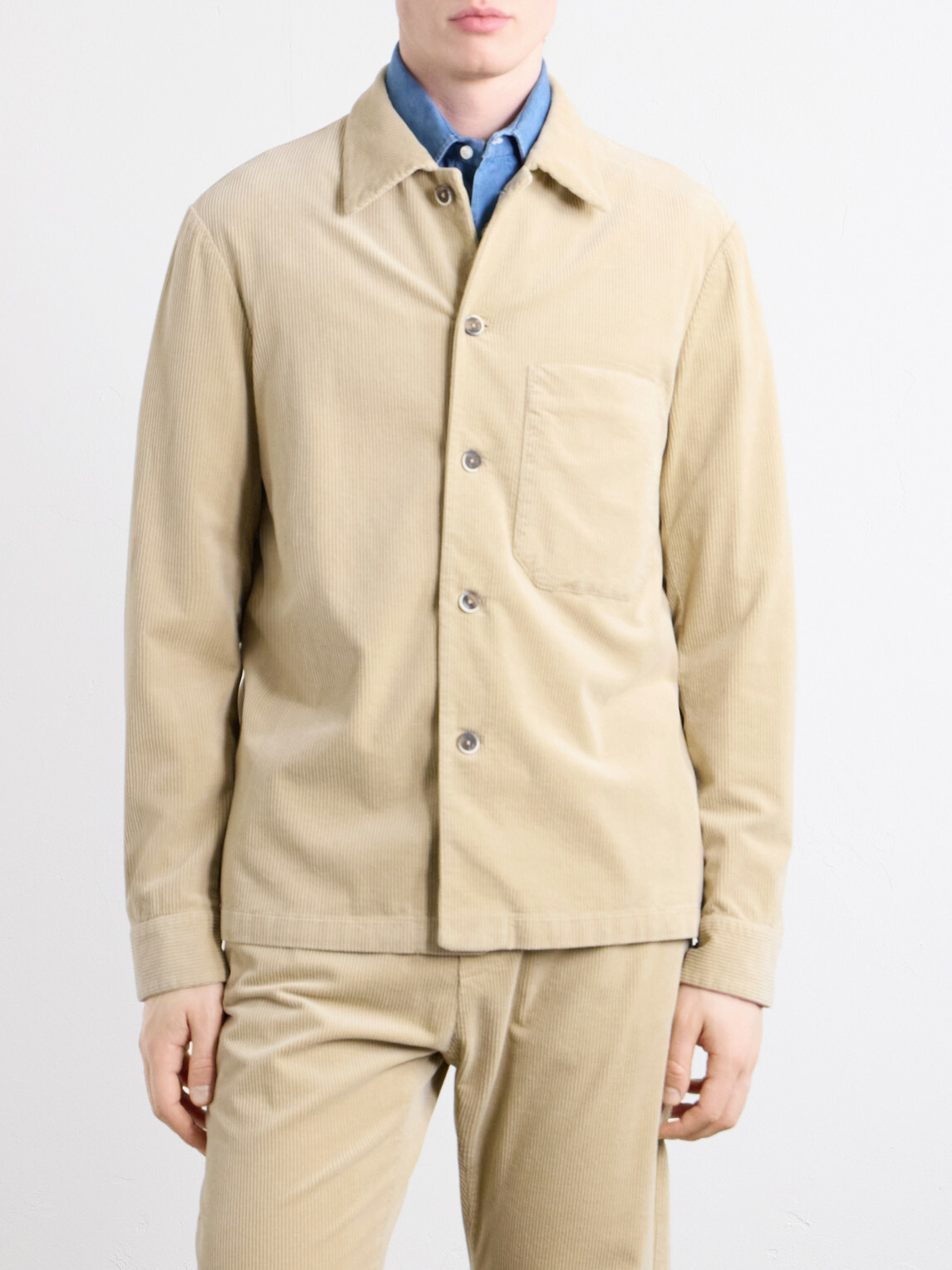 Barena - Cotton-Blend Corduroy Overshirt - Neutrals