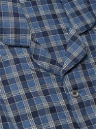 Emma Willis - Prince of Wales Checked Brushed Cotton-Flannel Pyjama Set - Blue