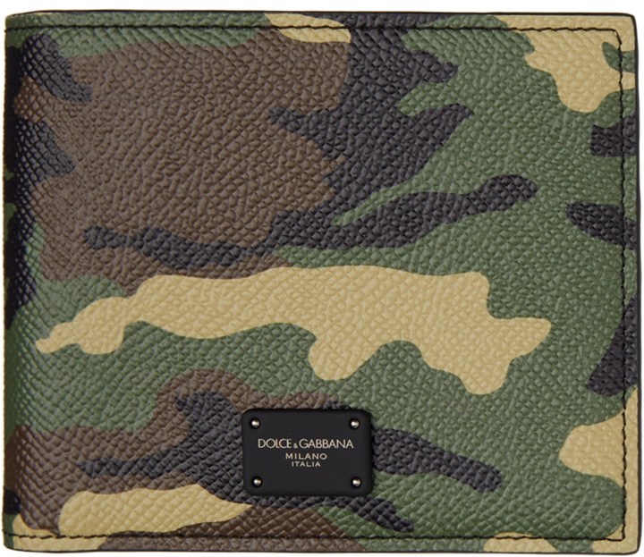 Photo: Dolce & Gabbana Green Reborn To Live Camouflage Wallet