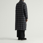 Gander Men's Long Coat in Grey Windowpane