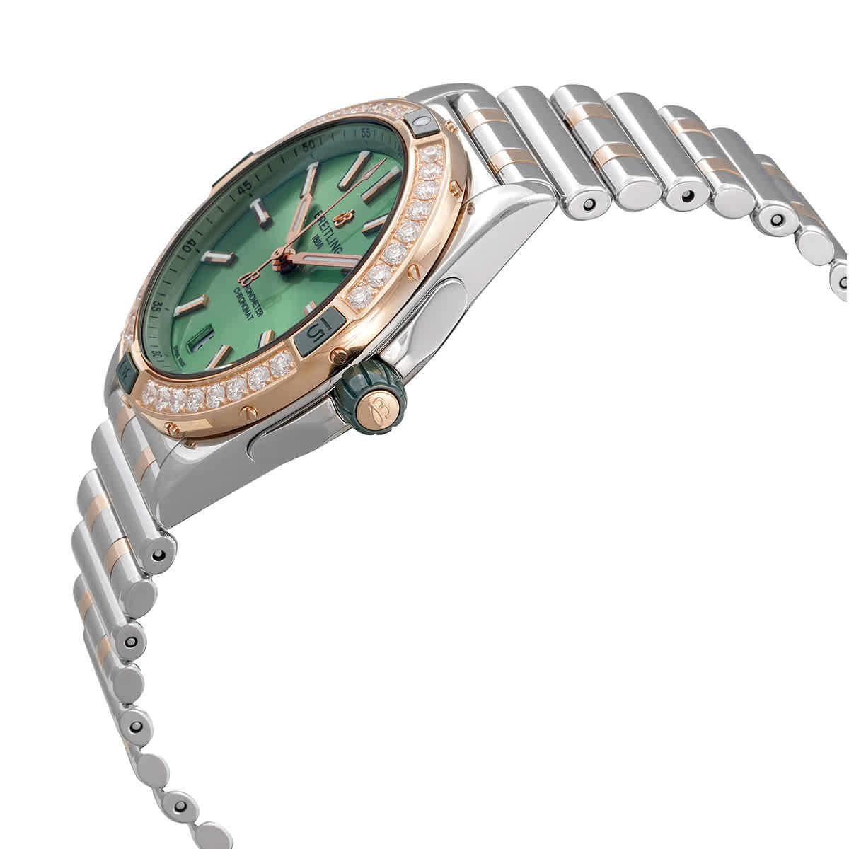 Breitling Chronomat Automatic Chronometer Diamond Green Dial Unisex Watch U17356531L1U1