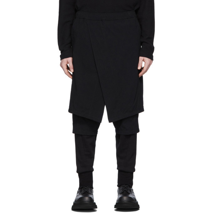 Photo: Julius Black Contrast Layered Trousers