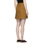 Stella McCartney Tan Button-Down Belted Aliana Miniskirt