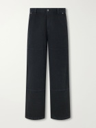 A.P.C. - Don Wide-Leg Panelled Jeans - Black