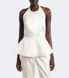 Róhe Bridal peplum halterneck top