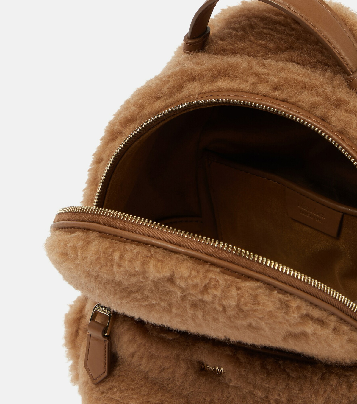 Max Mara - Camel hair and silk backpack Max Mara