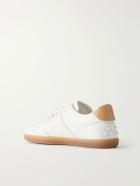 Tod's - Suede-Trimmed Leather Sneakers - White