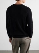 N.PEAL - Oxford Cashmere Sweater - Black