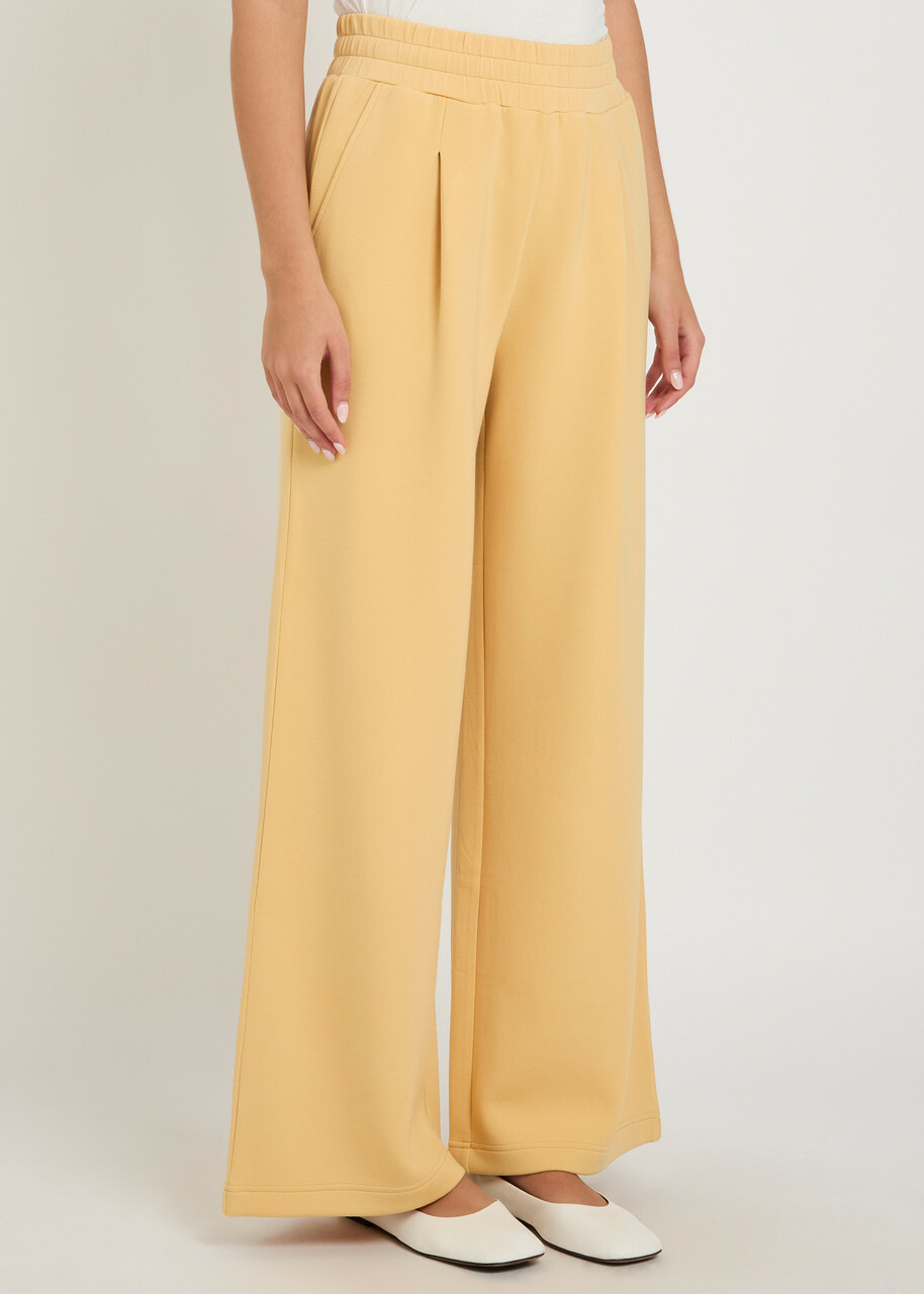 Varley The Extra Wide Leg 29.5 Jersey Sweatpants Yellow