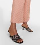 Gucci GG embellished mesh mules