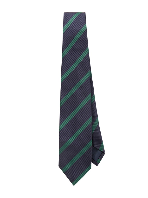 Photo: Drake's - 7cm Striped Silk Tie