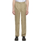 Noah NYC Tan Cotton Suit Trousers