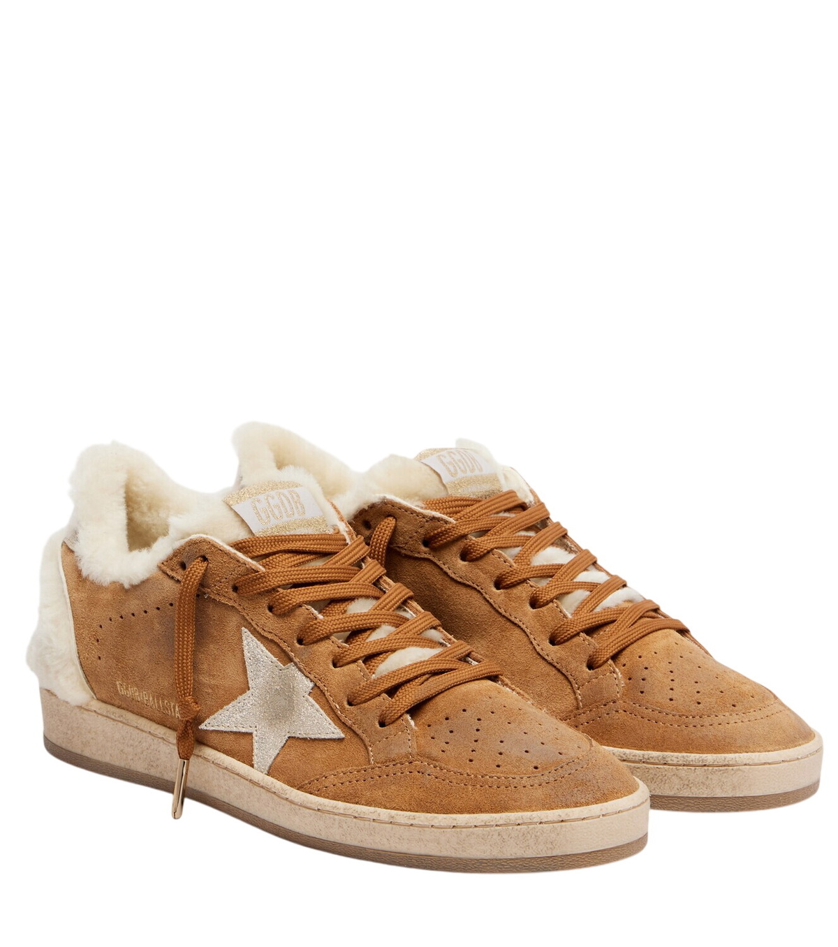 Golden Goose Women's Super Star Leather Sneakers in Optic
