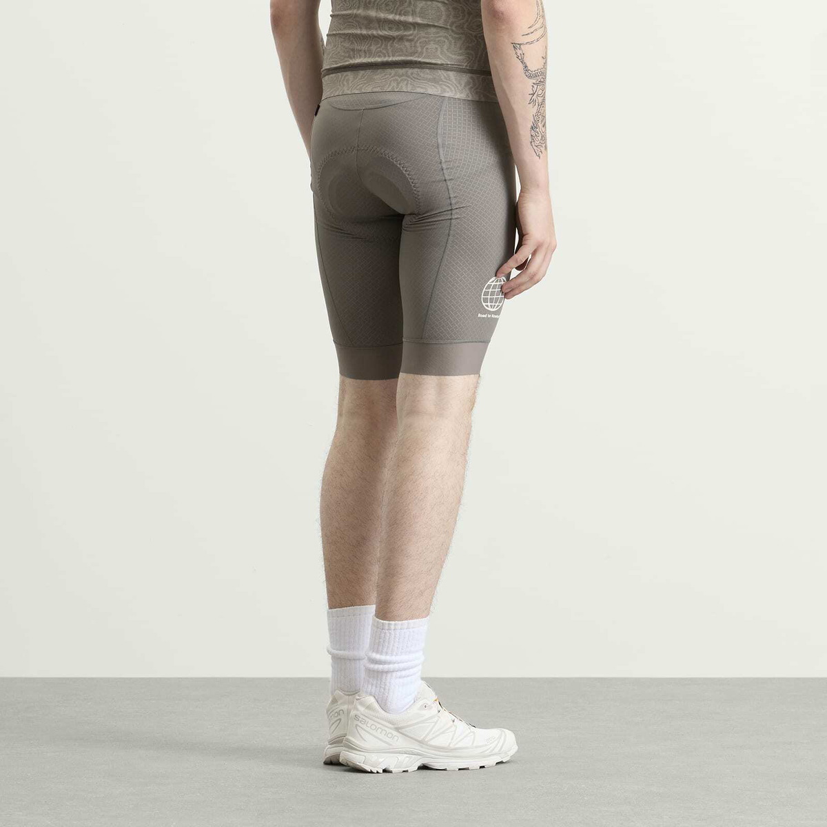 Pas Normal Studios Men's Mechanism Logo Bibs in Medium Grey