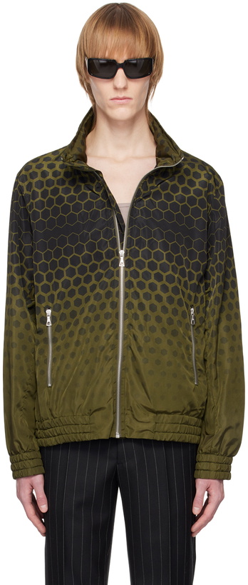 Photo: Dries Van Noten Khaki Graphic Jacket