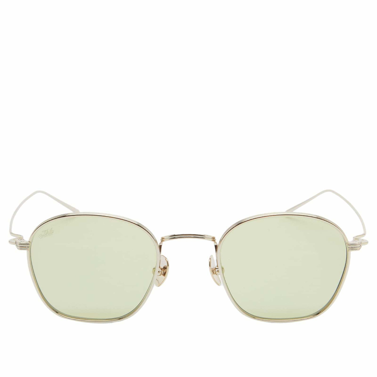AKILA Osiris Sunglasses in Gold/Light Green 