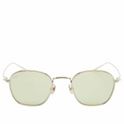 AKILA Osiris Sunglasses in Gold/Light Green 