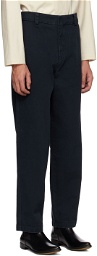 ANOTHER ASPECT Navy Regular-Fit Trousers