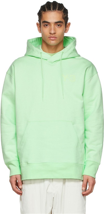 Photo: Y-3 Green Cotton Hoodie