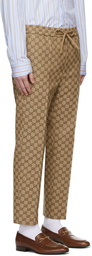 Gucci Beige GG Jogging Trousers