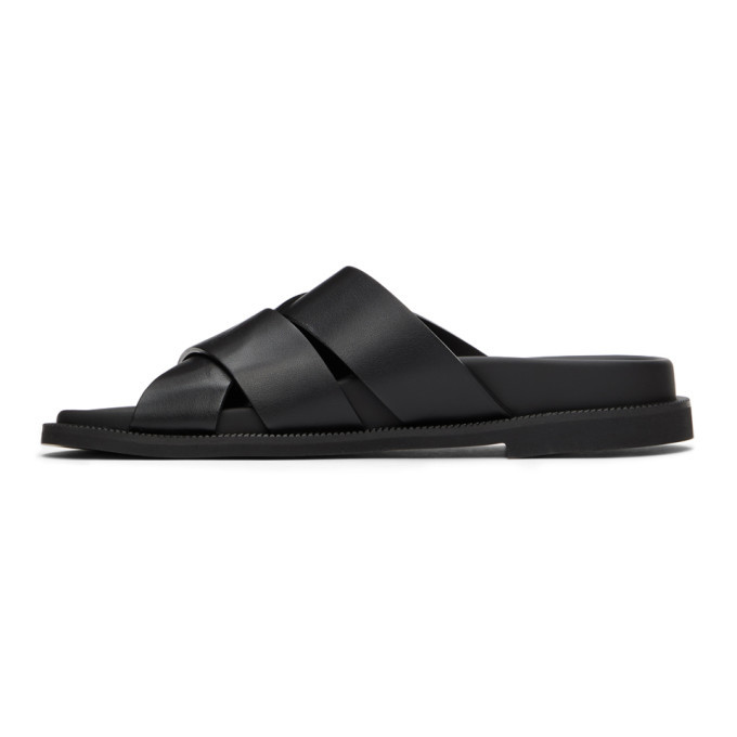 【関税込み】Valentino Garavani ブラック VLTN スライド Valentino Garavani VLTN Rubber Slider Sandals | Saks Fifth