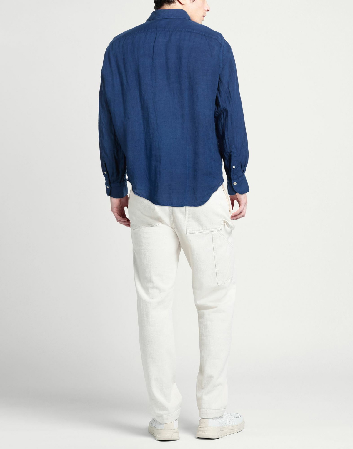 Finamore 1925 Mens Shirt in Navy