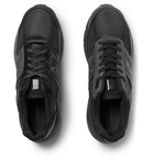 New Balance - Engineered Garments 990v5 Croc-Effect Leather, Suede, Nubuck and Mesh Sneakers - Black