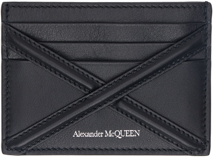 Photo: Alexander McQueen Black 'The Harness' Card Holder