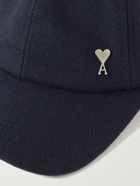 AMI PARIS - Logo-Embellished Wool-Twill Baseball Cap