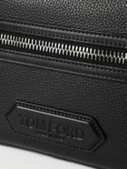 TOM FORD - Logo-Appliquéd Full-Grain Leather Messenger Bag