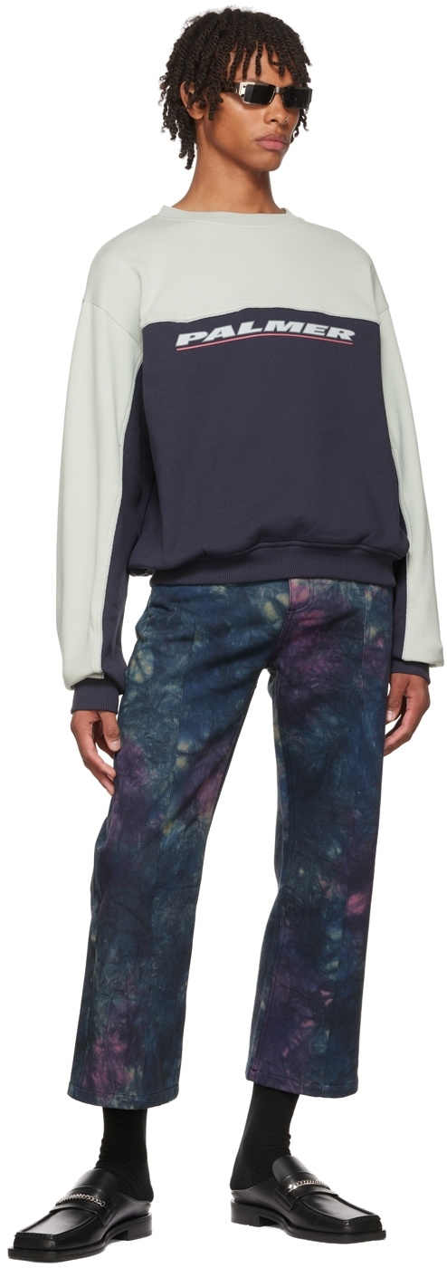 PALMER Navy Cotton Sweatshirt