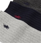 Polo Ralph Lauren - Three-Pack Stretch Cotton-Blend Socks - Multi