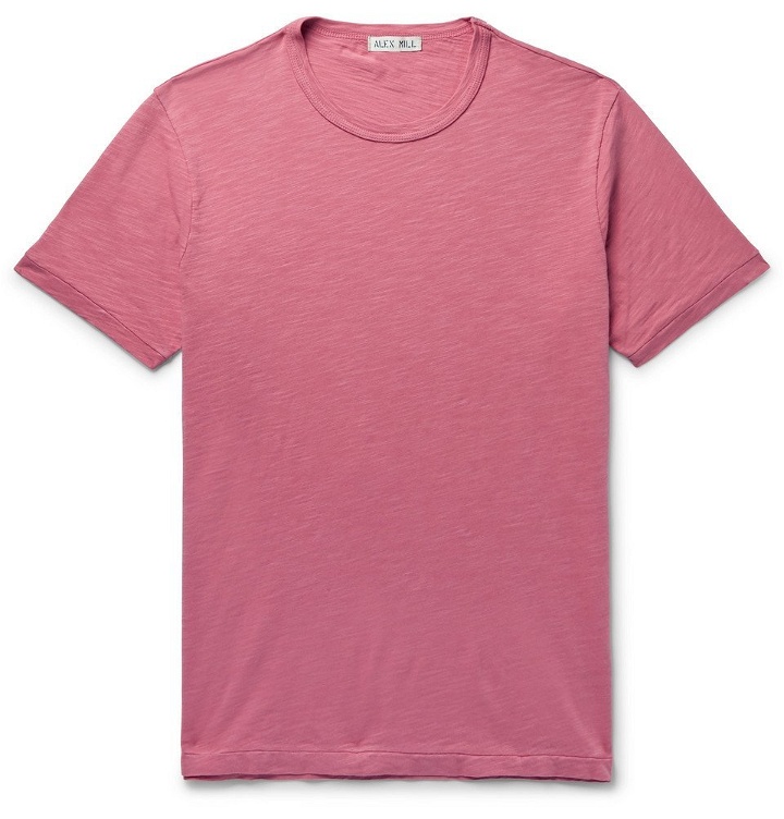 Photo: Alex Mill - Slim-Fit Slub Cotton-Jersey T-Shirt - Pink