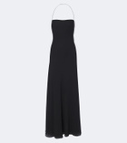 The Row Javier silk georgette gown