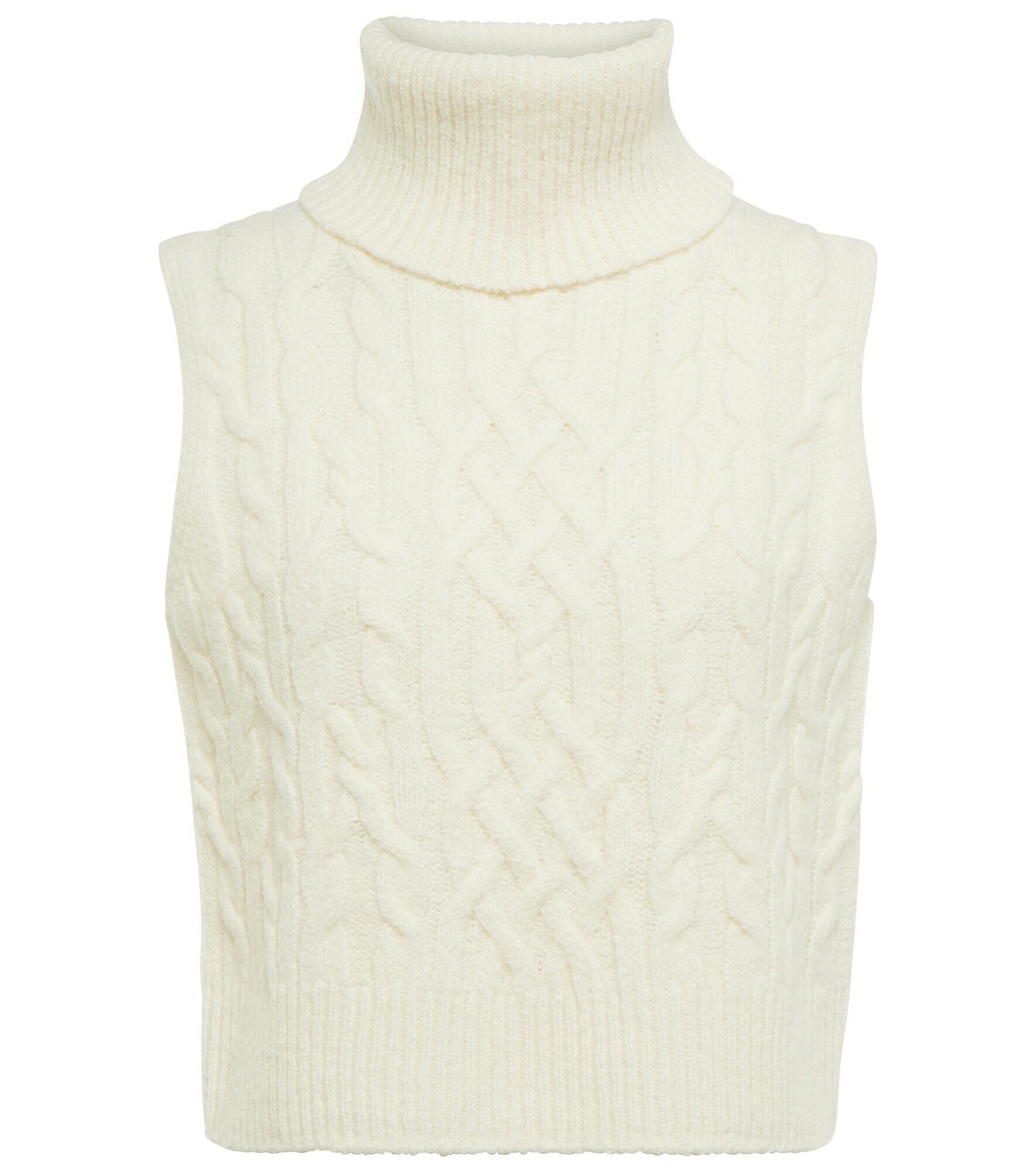 Vince - Cable-knit wool sweater vest Vince