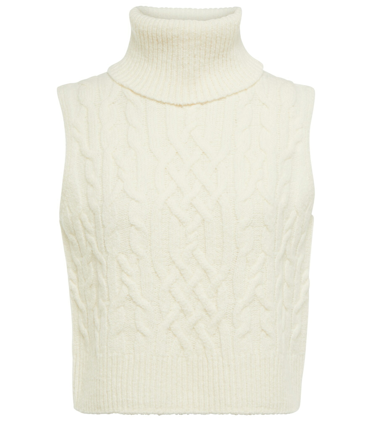 Vince - Cable-knit wool sweater vest Vince