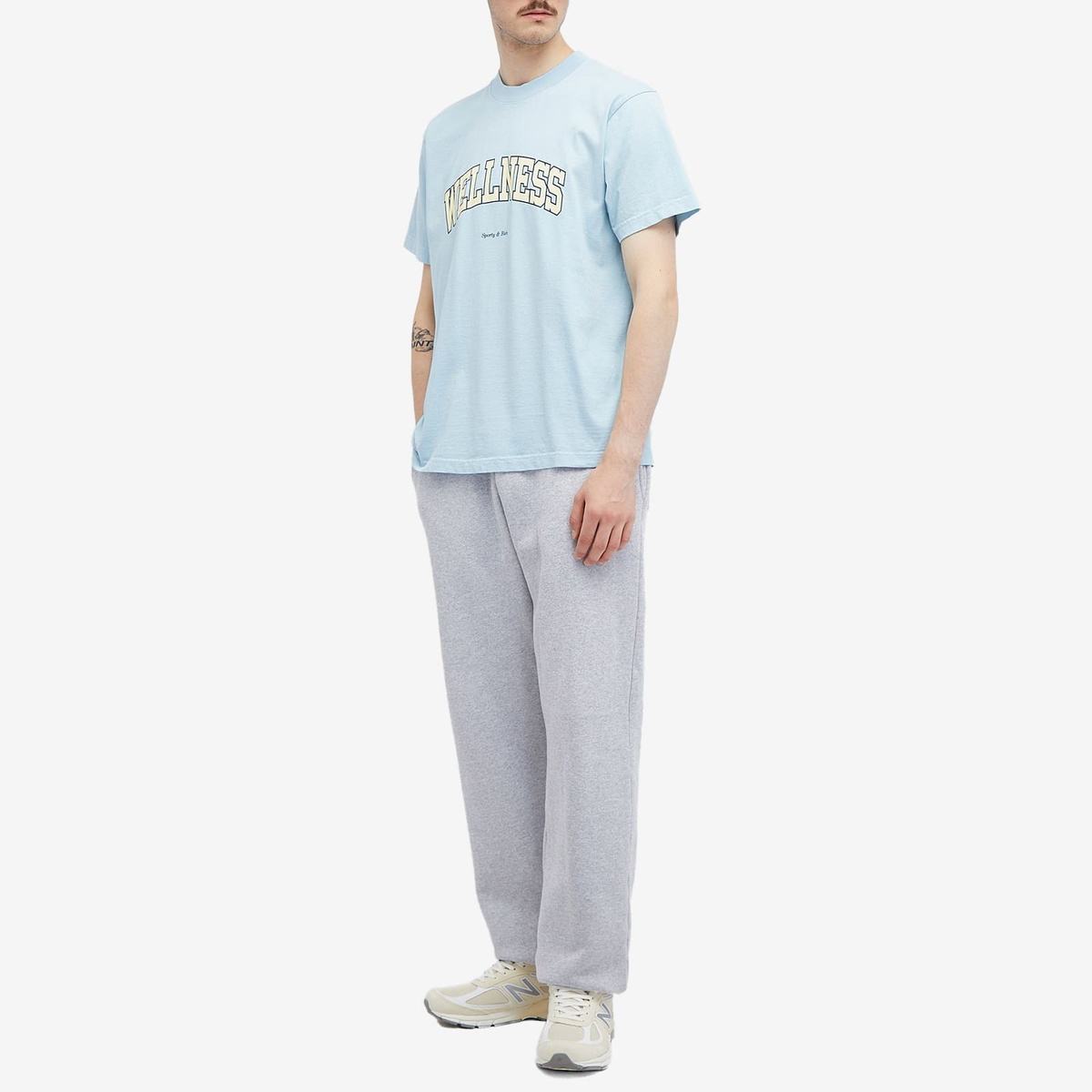 Sporty&Rich｜ (Wellness Ivy T-Shirt China - Blue/Almond/ Wellness Ivy Kids T-Shirt - China Blue/Almond – Sporty & Rich