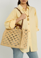 Rabanne Sac A Main Embellished Raffia Tote bag - Natural - One Size