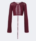 Bananhot Alma cropped sequined cardigan